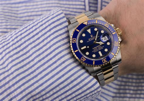 rolex submariner on wrist|rolex submariner size chart.